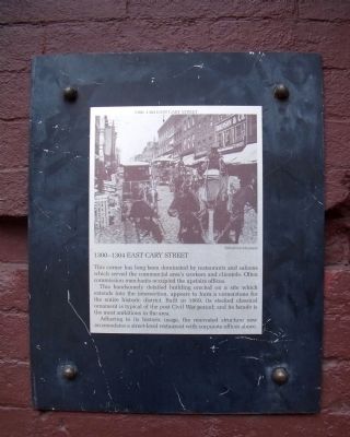 1300-1304 East Cary Street Marker image. Click for full size.