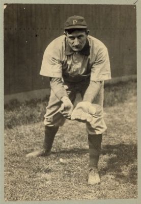John Peter "Honus" Wagner, shortstop, Pittsburgh, National League image. Click for full size.
