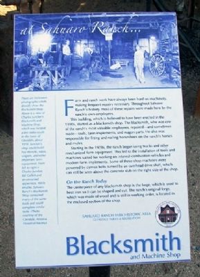 Blacksmith and Machine Shop Marker image. Click for full size.