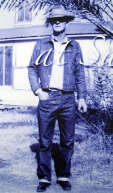 Photo of Dave Brown on Foreman's House Marker. Click for full size. Photo of Dave Brown on Foreman's House Marker image. Click for full size.