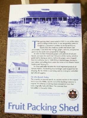 Fruit Packing Shed Marker. Click for full size. Fruit Packing Shed Marker image. Click for full size.