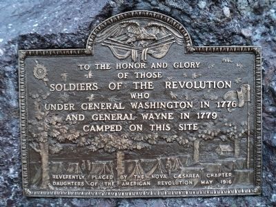 Soldiers of the Revolution Marker (restored) image. Click for full size.