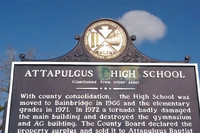 Attapulgus High School Marker. Click for full size. Attapulgus High School Marker image. Click for full size.