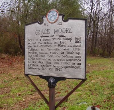 Grace Moore Marker. Click for full size. Grace Moore Marker image. Click for full size.