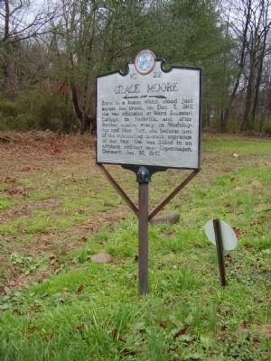 Grace Moore Marker. Click for full size. Grace Moore Marker image. Click for full size.