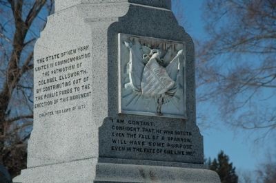Ellsworth Memorial in Hudson View Cemetery. Click for full size. Ellsworth Memorial in Hudson View Cemetery image. Click for full size.