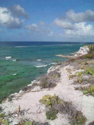 Horatio Nelson Lookout Point looking to the east to windward Smuggler's Beach.. Click for full size. Horatio Nelson Lookout Point looking to the east to windward Smuggler's Beach. image. Click for full size.