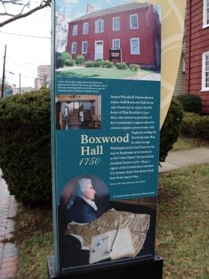 Boxwood Hall Marker image. Click for full size.