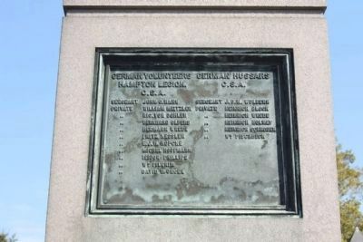German Confederate Soldier's Monument west face image. Click for full size.