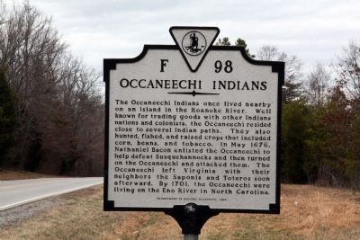 Occaneechi Indians Marker image. Click for full size.