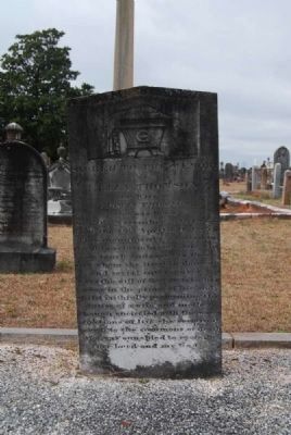 Eliza Thomson Tombstone image. Click for full size.