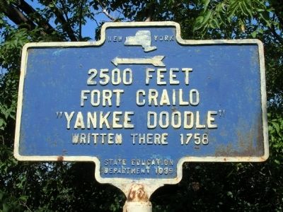 Fort Crailo Marker. Click for full size. Fort Crailo Marker image. Click for full size.