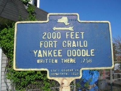 Fort Crailo Marker. Click for full size. Fort Crailo Marker image. Click for full size.