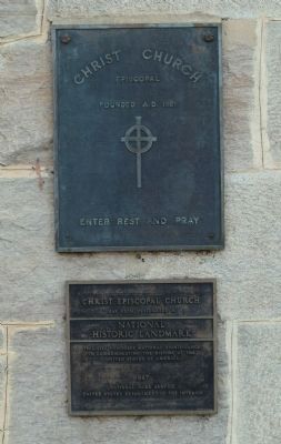 Christ Episcopal Church Marker. Click for full size. Christ Episcopal Church Marker image. Click for full size.