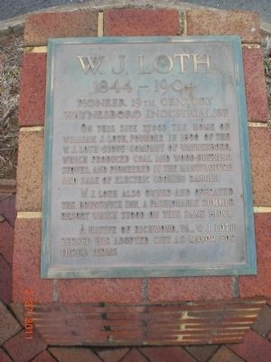 Willam J. Loth House Marker image. Click for full size.