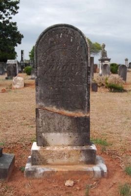 Mary Frances Sondley Tombstone image. Click for full size.