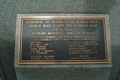 Veterans' Memorial Committee Members image. Click for full size.