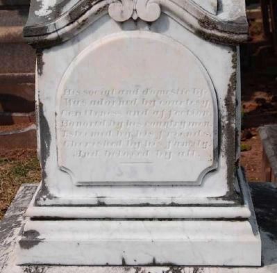 Judge David Lewis Wardlaw<br>Tombstone - West Facing image. Click for full size.