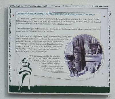 Lighthouse Keeper's Residence & Bermuda Kitchen Marker image. Click for full size.