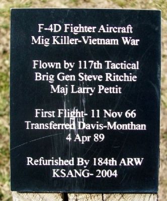 F-4D Fighter Aircraft Marker image. Click for full size.