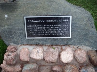 Potawatomi Indian Village Marker. Click for full size. Potawatomi Indian Village Marker image. Click for full size.