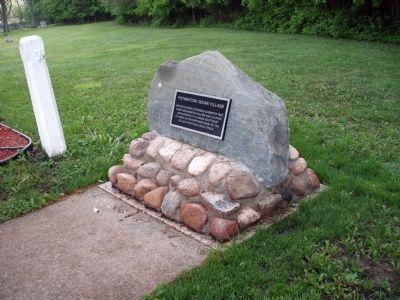 Wide View - - Potawatomi Indian Village Marker image. Click for full size.