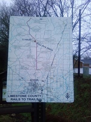 Limestone County Rails to Trails map image. Click for full size.