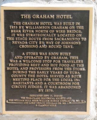 The Graham Hotel Marker image. Click for full size.