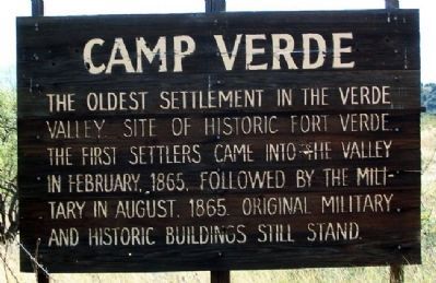 Camp Verde Marker image. Click for full size.
