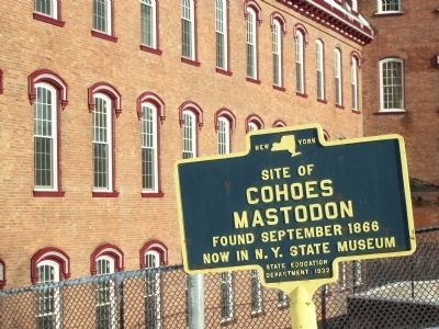 Cohoes Mastodon Marker image. Click for full size.