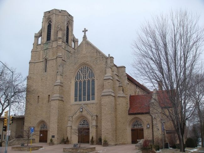 St. Bernard's Catholic Church Marker. Click for full size. St. Bernard's Catholic Church Marker image. Click for full size.