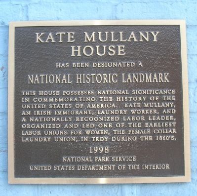 Kate Mullany House Marker image. Click for full size.