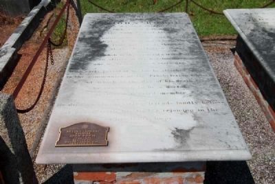 Maj. John Bowie Tombstone image. Click for full size.