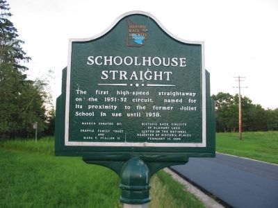 Schoolhouse Straight Marker image. Click for full size.