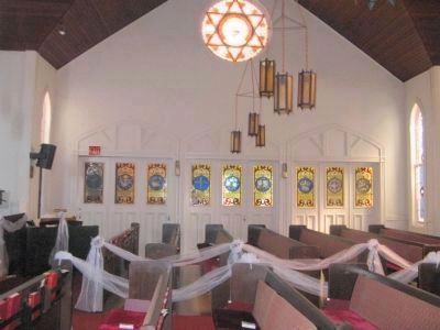 Interior Stained Glass Windows - East Side of Sanctuary image. Click for full size.