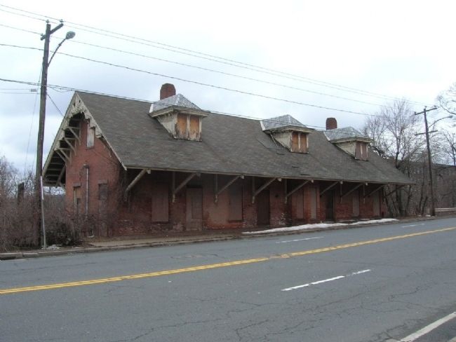 Windsor Locks Train Station - View from Main Street image. Click for full size.