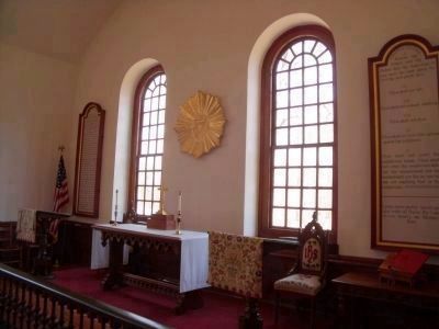 Merchant's Hope Church (interior). Click for full size. Merchant's Hope Church (interior) image. Click for full size.