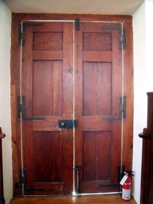 Original ironwork on door image. Click for full size.