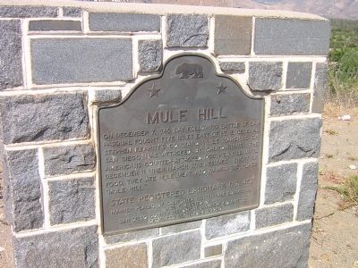 Mule Hill Marker image. Click for full size.