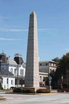 The Signer's Monument Marker, southwest view , Greene Street image. Click for full size.