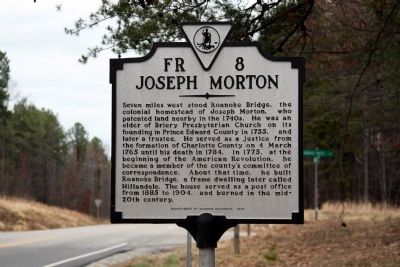 Joseph Morton Marker. Click for full size. Joseph Morton Marker image. Click for full size.
