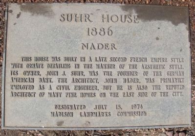 Suhr House Marker image. Click for full size.