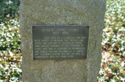 Geodetic Survey Stones Marker. Click for full size. Geodetic Survey Stones Marker image. Click for full size.