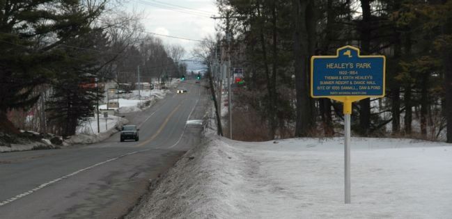 Healy's Park Marker - Route 30 South. Click for full size. Healy's Park Marker - Route 30 South image. Click for full size.