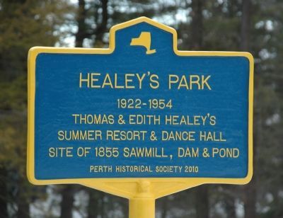 Healy's Park Marker. Click for full size. Healy's Park Marker image. Click for full size.