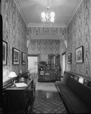 Interior, Main Hall looking west (photo courtesy HABS) image. Click for full size.