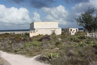 U.S. Naval Facility out buildings long ago abandoned image. Click for full size.