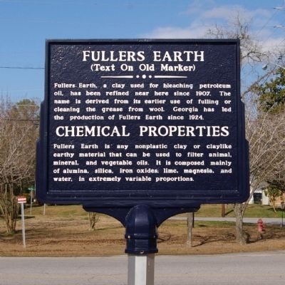 Fullers Earth Marker (Side 2). Click for full size. Fullers Earth Marker (Side 2) image. Click for full size.
