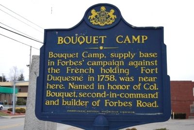 Bouquet Camp Marker image. Click for full size.
