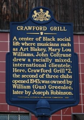 Crawford Grill Marker. Click for full size. Crawford Grill Marker image. Click for full size.
